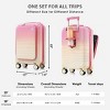 3-Piece Hardside Luggage Set with Cup Holders & USB Charger, Lightweight for Travel – Cuddlewood - 4 of 4