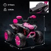 Kids Ride On ATV Car, 2-Seater 24V Electric Quad 4 Wheeler with Remote Control, Ride On Toy Car with Bluetooth, MP3, USB, Spring Suspension - 2 of 4