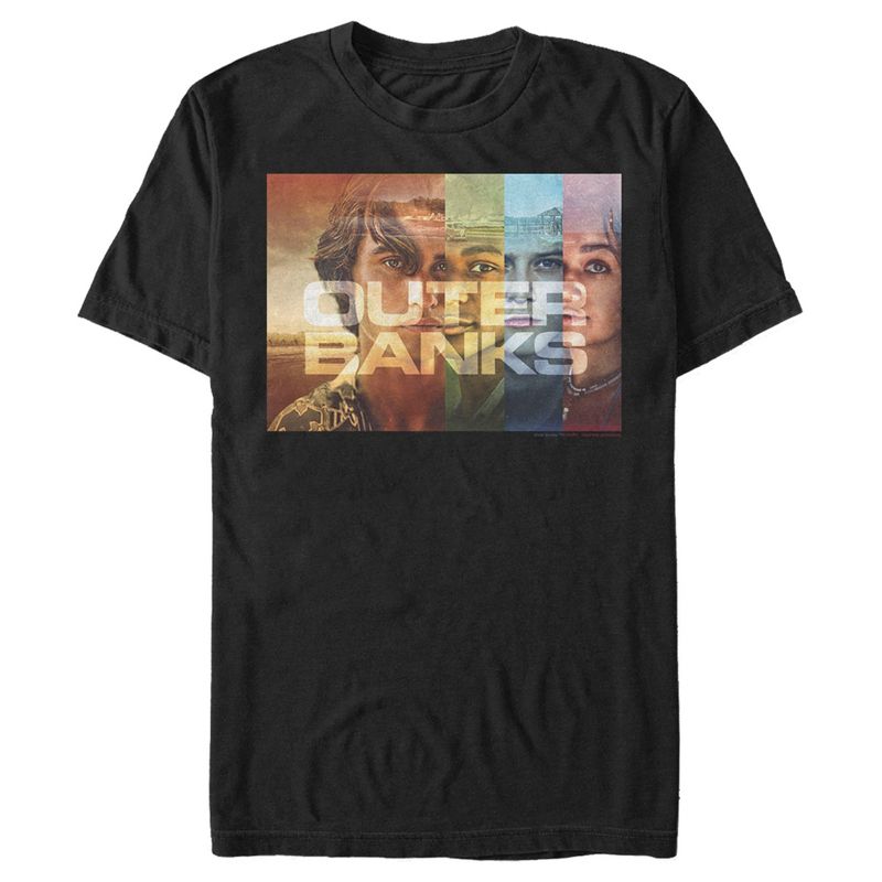Men's Outer Banks Faces Poster T-Shirt, 1 of 6