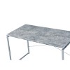 INFURNIC Writing Desk Industrial Desk with Faux Concrete Top and Silver Metal Sled Base Back Open for Office, Grey, 22"*47"*28" - 4 of 4