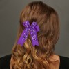 Unique Bargains Women's Halloween Bow Double-layer Ribbon Duckbill Clip 1 Pc - 2 of 4