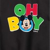 Boys' - Disney - Oh Boy Graphic Long Sleeve Fleece Sweatshirt - 2 of 4