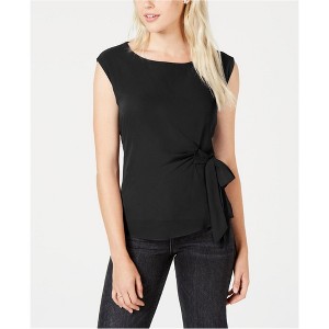 maison Jules Womens Tie Front Pullover Blouse - 1 of 1