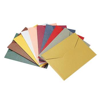 Unique Bargains V Flap Envelopes 50 Pack Colorful Invitation Envelope for Business Wedding Birthday Multicolor
