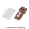 Unique Bargains Door Stop Cartoon Bears Door Stopper with Storage Box Silicone 3.62"x1.65"x1.06" 1 Pc - 3 of 4