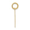 Black Bow Jewelry 14k Yellow Gold, Athletic Collection, Small Polished Number 15 Pendant - 2 of 4