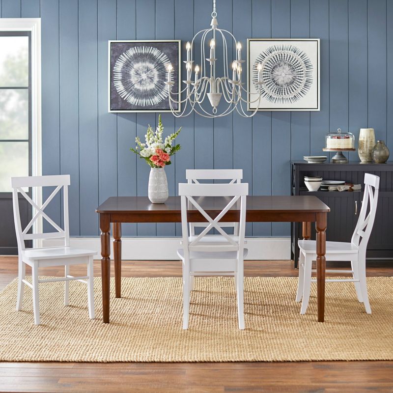 Set of 2 Albury Cross Back Dining Chairs - Buylateral, 4 of 9