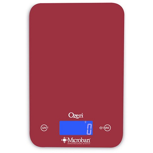 Ozeri 18lbs Digital Kitchen Scale Touch Ii Red Engine Target