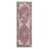 Washable Vintage Printed Rug Non Slip Low Pile Rug Soft Throw Floor Cover Foldable Indoor Carpet for Living Room Bedroom Playroom - 3 of 4
