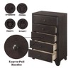 NicBex Retro 5-Drawer Tall Bedroom Dressers,Chest of Drawers for Bedroom,Entryway,Wooden Dresser Chest - 3 of 4