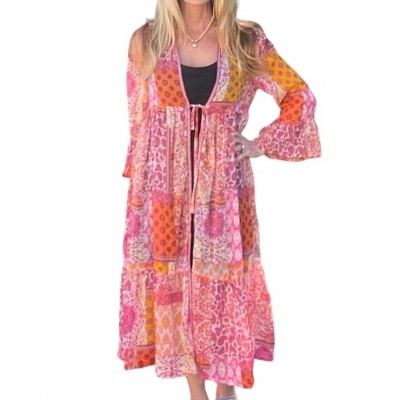 Women's Lurex Metallic Duster - umgee