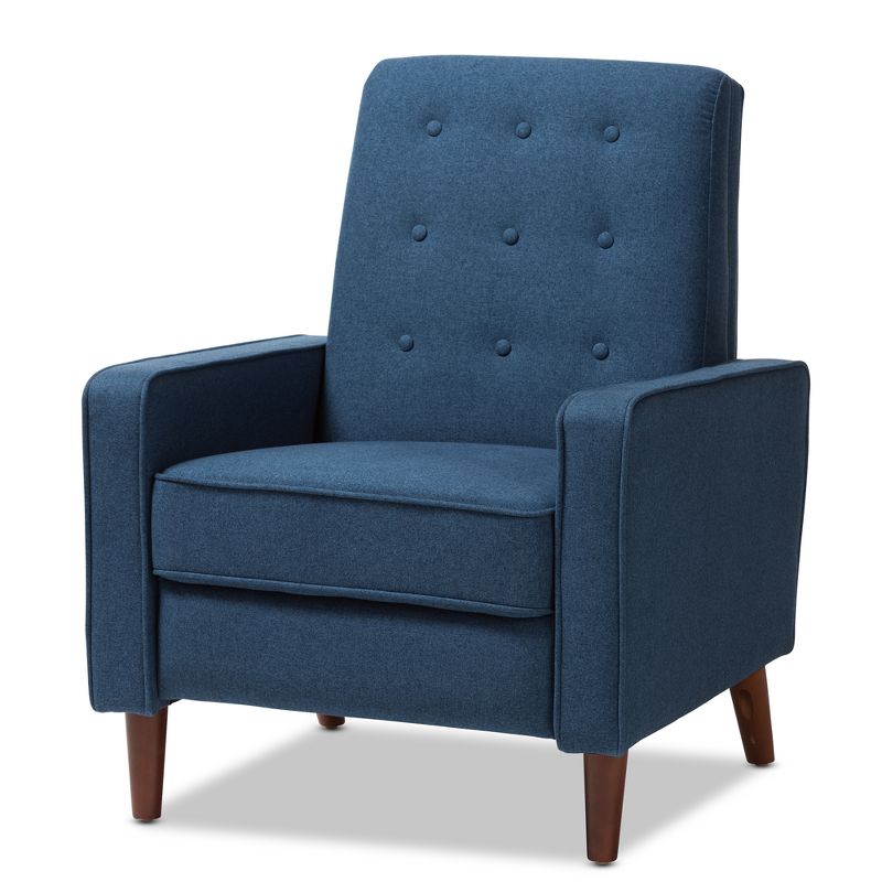 Mathias Mid - Century Modern Fabric Upholstered Lounge Chair - Baxton Studio, 1 of 14
