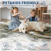 Washable Modern Abstract Rug Non Slip Low Pile Rug Soft Throw Floor Cover Foldable Indoor Carpet for Living Room Bedroom Playroom Nursery - 4 of 4