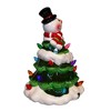 Kurt Adler 9-Inch Battery Operated Ceramic Light-Up Snowman Tree - 2 of 4