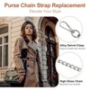 Unique Bargains Alloy Durable Removable Buckles Replacement Purse Chain Strap 2 Pcs - 3 of 4