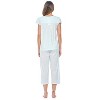 Casual Nights Women's Dot Short Sleeve Capri Pajama Set - 4 of 4