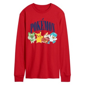 Men's - Pokémon - Scarlet & Violet Collegiate Long Sleeve Graphic T-Shirt - 1 of 3