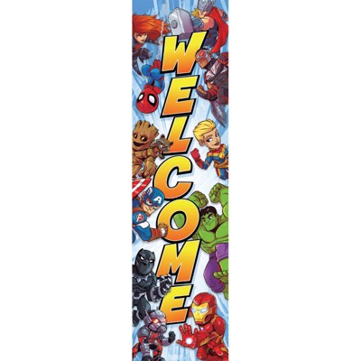 Eureka Marvel Super Hero Adventure Vertical Banner, 45" x 12" (Pack of 6)