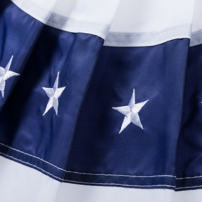 Patriotic Red White and Blue Polyester Bunting