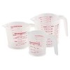 Norpro 1 Plastic Measuring Cup, Multicolored 1 cup, 2 cup, 4 cup Volume (3 Pack) - 2 of 4