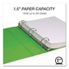 Samsill Earth's Choice Plant-Based Economy Round Ring View Binders, 3 Rings, 1.5" Capacity, 11 x 8.5, Lime, 2/Pack - 4 of 4