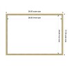Amanti Art Lucie Black Framed Dry Erase Magnetic Board - 3 of 4