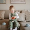 Mushie Silicone Nesting Sphere Sensory Toy - Blue - 3pk - 3 of 4