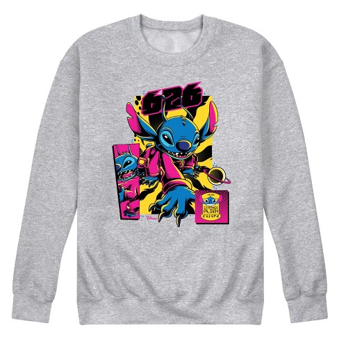 Disney Lilo Stitch Graphic Fleece Sweatshirt Athletic Heather Small Target