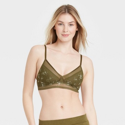 army green bralette