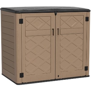 Decksplore 48 Cu.ft Outdoor Storage Shed Weather Resistance Outdoor Storage Box Waterproof for Patios - 1 of 4