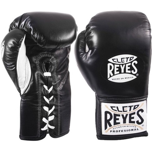  CLETO REYES Safetec Professional Competition Boxing Gloves for  Men and Women, MMA, Kickboxing, Muay Thai, Lace Up, 10 oz, Black : Sports &  Outdoors