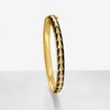 Ross-Simons Black Enamel Art Deco-Style Bangle Bracelet in 18kt Gold Over Sterling - 3 of 4