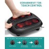 Nekteck Foot Massager with Heat - Shiatsu Electric Kneading for Plantar Fasciitis - Infrared & Power Cord - Black - 2 of 4