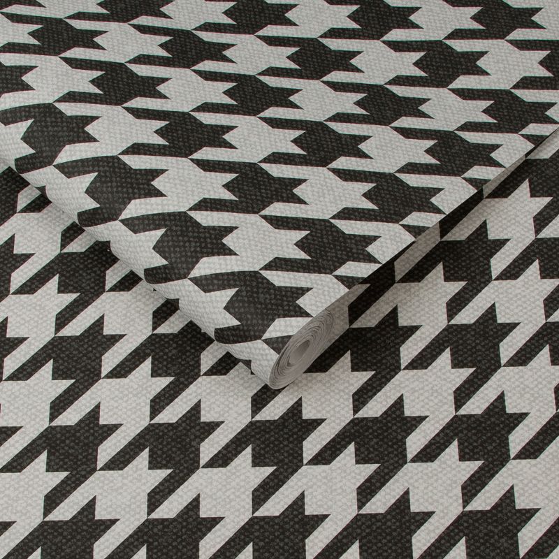 Christian Classic Black and White Geometric Paste the Wall Wallpaper, 3 of 5