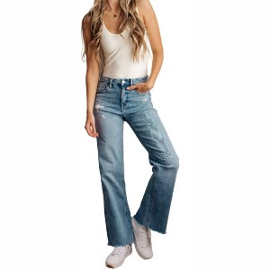 Women's Hope High Rise Wide Leg Jeans - mica denim - 1 of 4