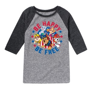 Boys' - Paw Patrol - Americana Raglan Graphic T-Shirt - 1 of 4