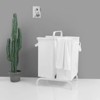 Double Laundry Hamper with lid, 2 Tier 110L Laundry Hamper, Oxford Clothes Basket Sorter For Bedroom Bathroom Dorm Laundry Room - 2 of 4