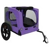 LAOTIES Foldable Dog Bike Trailer for Small Dogs And Cargo,Heavy Duty Dog Carrier with 16" Wheels,Hitch - 4 of 4