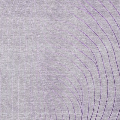 Lavender And Silver Abstract Washable Indoor Outdoor Area Rug