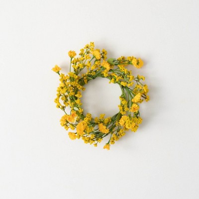 Sullivans Yellow Wildflower Wreath