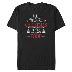 Mens Lost Gods All I Want For Christmas Is Food T Shirt - 1 of 4