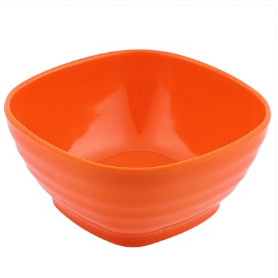 Unique Bargains Plastic Square Design Soup Cereal Fruits Salad Bowl