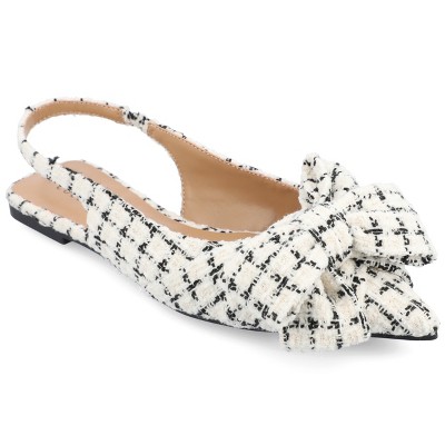 Journee Collection Womens Sabbrina Sling Back Pointed Toe Flats