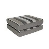 Home Fashions International 2pc 18"x19" Sundeck Stripe Deluxe Outdoor Seat Cushion Set - 2 of 4
