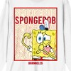 Spongebob Squarepants Barnacles Crew Neck Long Sleeve White Unisex Adult Tee - 2 of 3