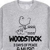 Men's - Woodstock - 3 Days Of Peace and Music Graphic Fleece Sweatshirt - 2 of 4