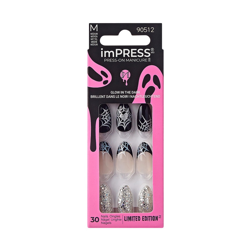 Photos - Manicure Cosmetics KISS Products imPRESS Fake Nails - Jump Scare - 33ct