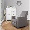 Evolur Ralegh Upholstered Plush Seatng Glder Swvel, Rocker