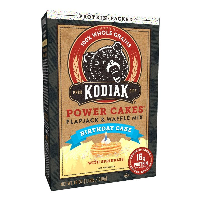 Kodiak Protein-Packed Flapjack &#38; Waffle Mix Birthday Cake - 18oz, 3 of 11