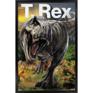 Trends International Jurassic World: Rebirth (2025) - T. Rex Framed Wall Poster Prints - 1 of 4